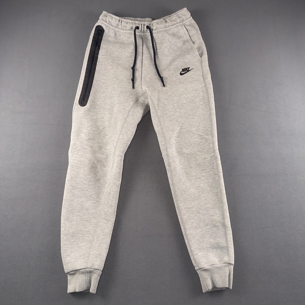 Nike Tech Fleece Joggers Mens Small Dark Grey Heather FB8002-063 Sweatpants